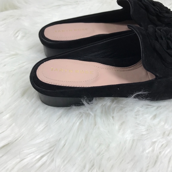Taryn Rose Blythe Floral Silky Suede Mule Loafer - Picture 4 of 8